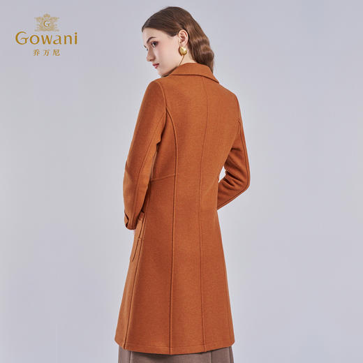 【绵羊毛】乔万尼冬季新品羊毛呢大衣时尚简约收腰大气呢子大衣ES4A322 商品图4