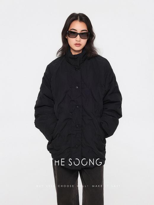THESOONG"立体廓形"轻暖三合一珩绣防泼水廓形棉服外套HLWT7550 商品图5