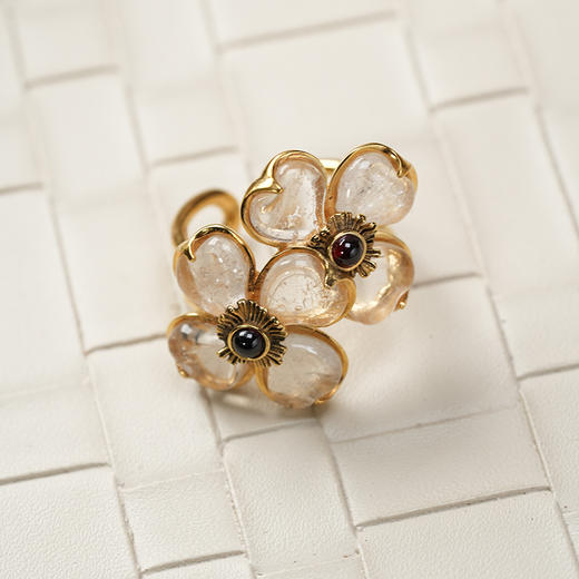 北京仓｜Goossens Paris-BO CLIP-四叶草 戒指［法国设计师］ 商品图0