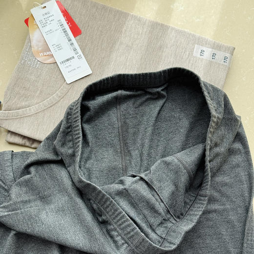 25秋冬--发热黑科技| 升级面料-色织男士内衣套装【包邮+三天无理由退换】 商品图7