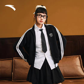 安踏针织开衫外套女装冬季新款学院风休闲宽松运动上衣162538704