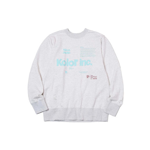 kolor BEACON Sweater 破坏加工圆领套头卫衣 商品图4