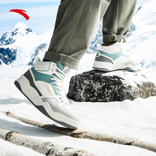 安踏满贯丨加绒保暖高帮板鞋大棉鞋男冬季加厚运动鞋112548973 商品图2