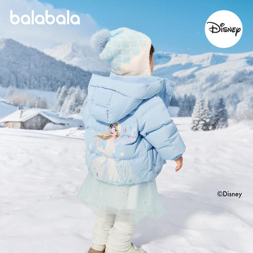 【迪士尼IP】巴拉巴拉balaOne童装女童羽绒服2025新款保暖外套甜 商品图3