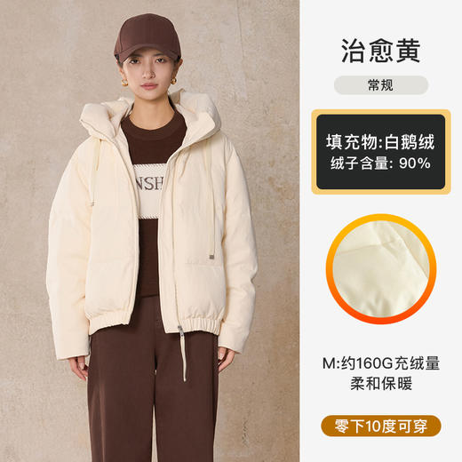 【商场同款】CNO5004 “2色元气羽绒服 ” 轻暖90白鹅绒 暖意十足 连帽羽绒服 商品图7