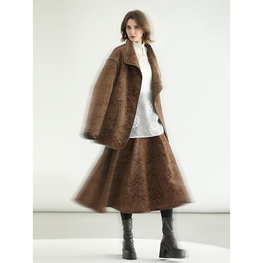 COCOBELLA新中式白色绣花衬衫女国风立领微透内搭上衣SR3228 商品图2