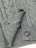 灰色复古菱格纹针织马甲 单排扣无袖开衫 秋冬学院风百搭显瘦毛衣背心女 商品缩略图4