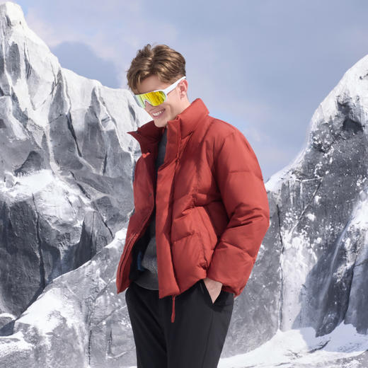 半身缘男装 冬季时尚保暖百搭防风短款显高羽绒服254312U01710137 商品图2