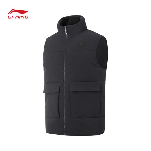 李宁男子防泼水鸭绒羽绒马甲AMRV047 商品图2