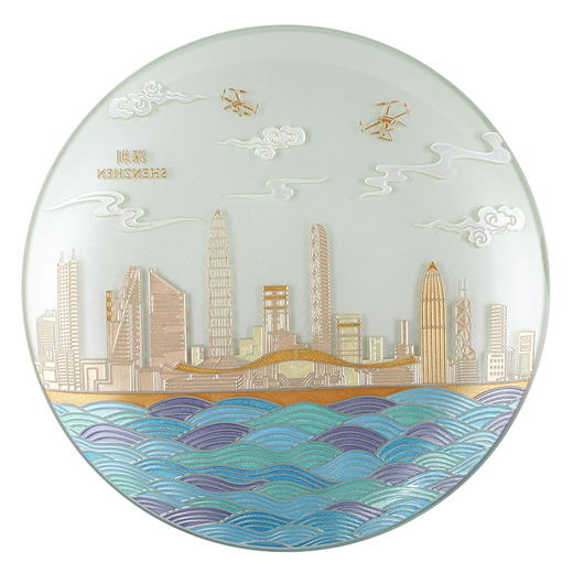 深圳手信 华优文创鹏辉赏盘（银色） 商品图4