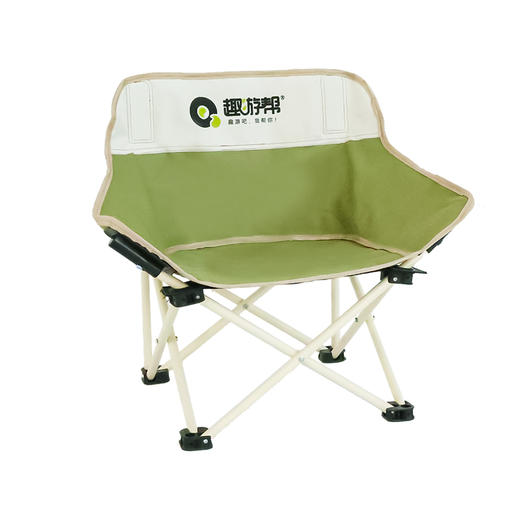 趣游帮 户外折叠便携迷你月亮椅(Y310)旷野绿 商品图0