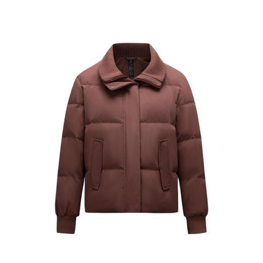 安踏短款羽绒服女针织拼接翻领鸭绒棉服162547914 商品图2