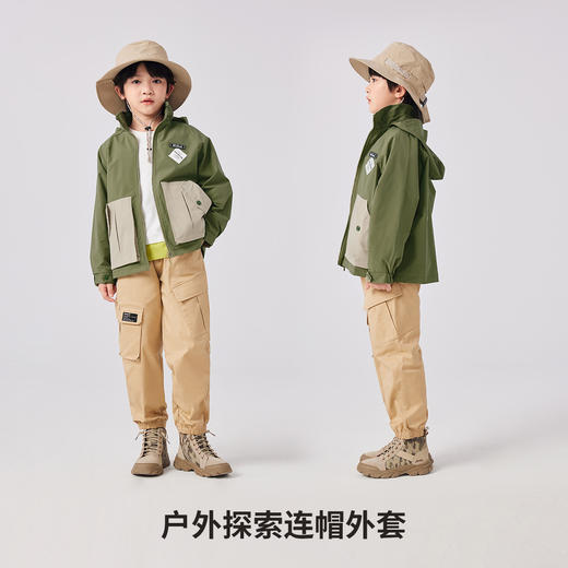 【清仓捡漏】【120-165】儿童春秋款大口袋梭织外套可可鸭 商品图1