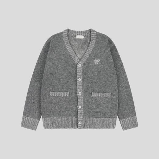 GOODBAI 'HAVE A GOOD DAY'后背印花毛织开衫 商品图1