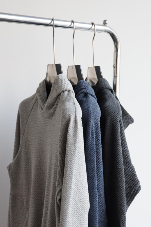 元厰剪标 1U1U Te*tured双面针织连帽卫衣 WY937 商品图5