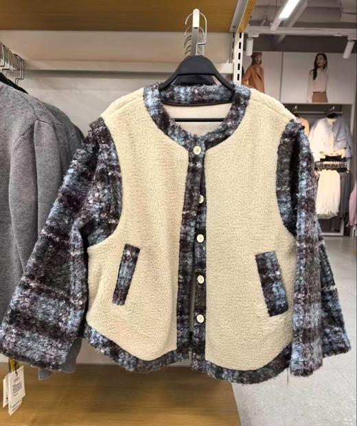 德玛纳假两件防羊羔绒（线上线下同步销售，不一定有货）-626174-GY 商品图0