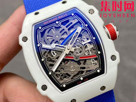 【贵重物品】只适合高端玩家 理查德米勒RM67-02 V3版 震撼登场！男士腕表 白法国配色 一体机 摆轮会动
