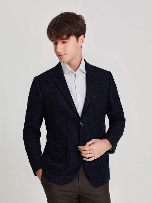 callisto藏青色绵羊毛休闲便西 商品图3