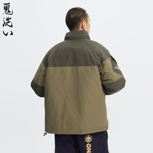 ONIARAI/鬼洗25秋冬新品多口袋工装拼色立领棉服外套男式 B340243 商品图2