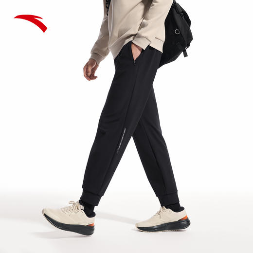 安踏运动长裤男冬季新款加绒保暖卫裤跑步训练针织裤子152547307N 商品图1