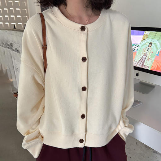 秋季棉质棒球服卫衣开衫外套 设计感刺绣休闲风夹克短款上衣 商品图3