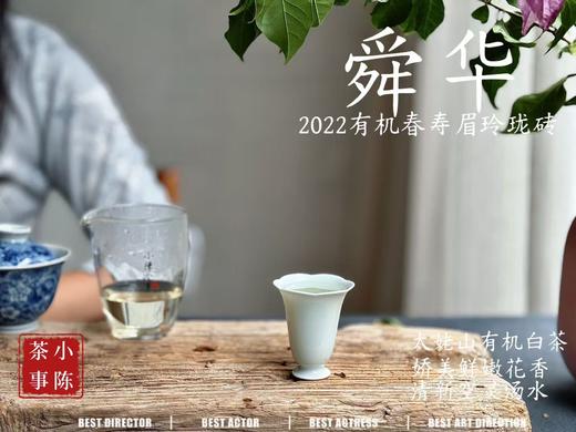 [买5送1]2022有机白茶玲珑砖《舜华》，降雪之后的“白牡丹”，花香、果香丰腴，层次丰富，汤水稠滑 商品图11