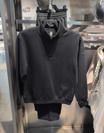 安踏卫衣男2025冬季新款透气立领户外半拉链长袖针织衫152547719N 商品图1