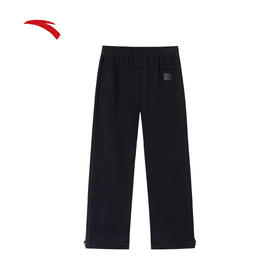 安踏美式休闲长裤男士冬季新款加绒保暖宽松直筒阔腿裤152547311N