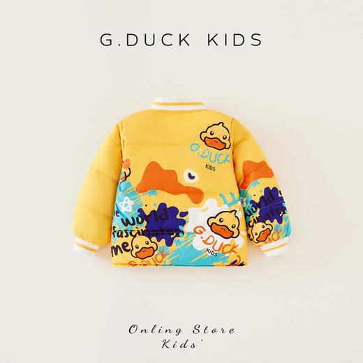 小黄鸭儿童羽绒服秋冬装新款白鸭绒内胆男童女童轻薄外套冬季内搭90-140 商品图1