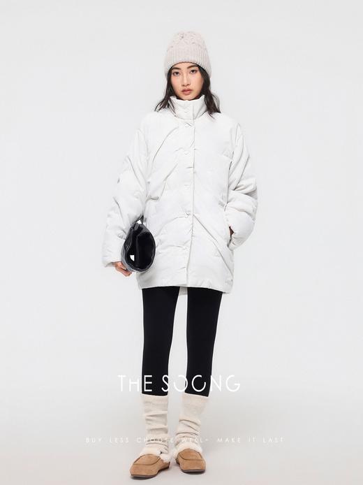 THESOONG"立体廓形"轻暖三合一珩绣防泼水廓形棉服外套HLWT7550 商品图1