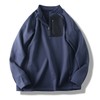 男子高弹力 加厚抓绒上衣 半拉链保暖打底 商品缩略图3