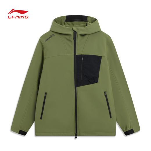 李宁户外CF溯男子加绒保暖反光防泼水宽松软壳外套AFDVB37 商品图4