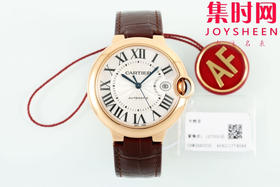 AF卡地亚蓝气球系列 蓝气球40系列男款 新尺寸40mm 罗马面 玫金白盘 男士腕表