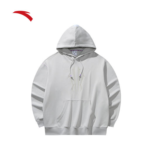 安踏凯里·欧文系列丨美式复古情侣款纯棉连帽卫衣男女172531702R 商品图1