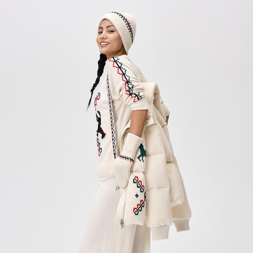 手工哈尼绣羊绒羽绒服  SJF97W238N 商品图5