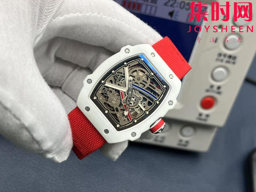 【贵重物品】只适合高端玩家 理查德米勒RM67-02 V3版 震撼登场！男士腕表 白法国配色 一体机 摆轮会动 商品图2