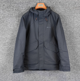 安踏冲锋衣男2025冬新款加厚保暖宽松梭织连帽防风外套152546607S