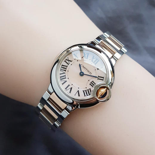 【95新】CARTIER 卡地亚W6920034蓝气球系列石英机芯精钢/18K黄金28MM（女款）311025NJS31 商品图7