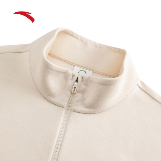 安踏户外加绒长袖t恤男冬季新款半拉链加厚运动服上衣152546406N 商品图3