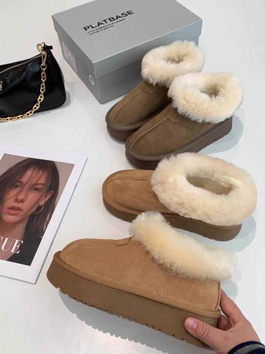 急推！389+！走泡菜国！暖暖の过冬！真皮加绒一脚蹬厚度雪地靴！ 商品图6