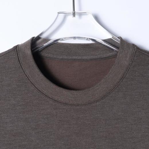 87697SDSA男士秋冬新款痞帅男装韩版简约纯色圆领长袖T恤宽松百搭上衣 商品图2