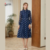 司歌波点长袖连衣裙收腰春秋A921243X 商品缩略图1