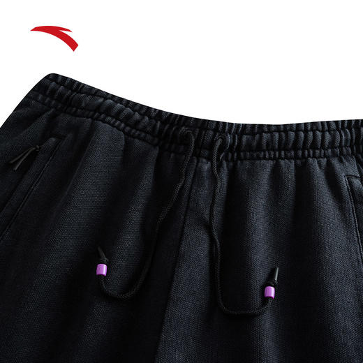 安踏凯里·欧文系列丨美式运动长裤男纯棉耐磨黑色裤子172441303 商品图2