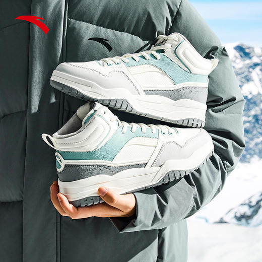 安踏满贯丨加绒保暖高帮板鞋大棉鞋男冬季加厚运动鞋112548973 商品图1