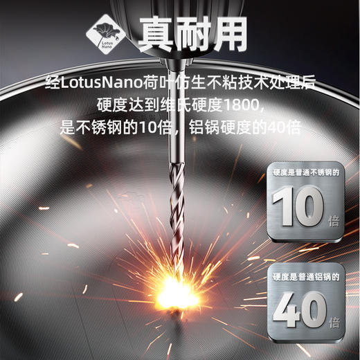 康巴赫真钛0涂层不粘炒锅第三代-套装32cm 商品图6