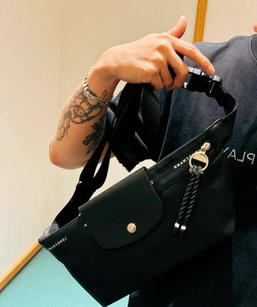 LC LePliage Energy 牛皮拼接 胸包腰包 Z-15700 商品图6