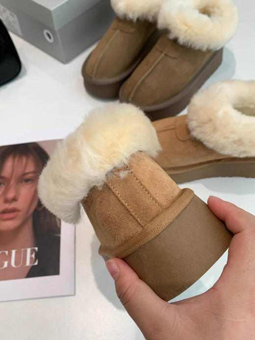 急推！389+！走泡菜国！暖暖の过冬！真皮加绒一脚蹬厚度雪地靴！ 商品图3