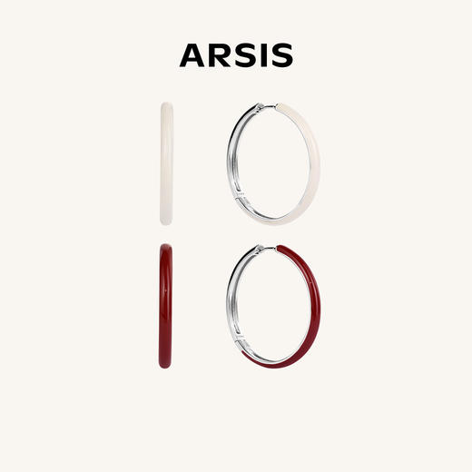 ARSIS｜流光系列 流光云雾大耳圈 商品图0