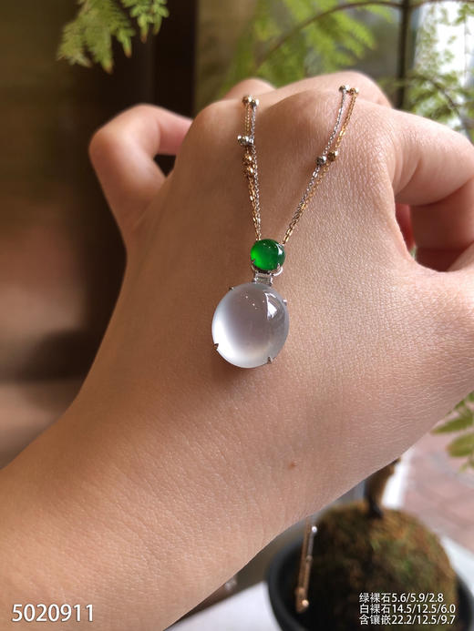 玻璃种蛋面吊坠  72999【5020911】 商品图3