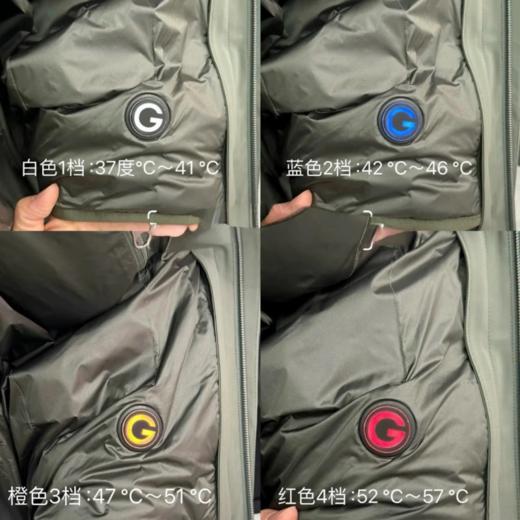 安踏冠军冬季男两件套智能温控充电加热连帽夹克外套152510715 商品图1